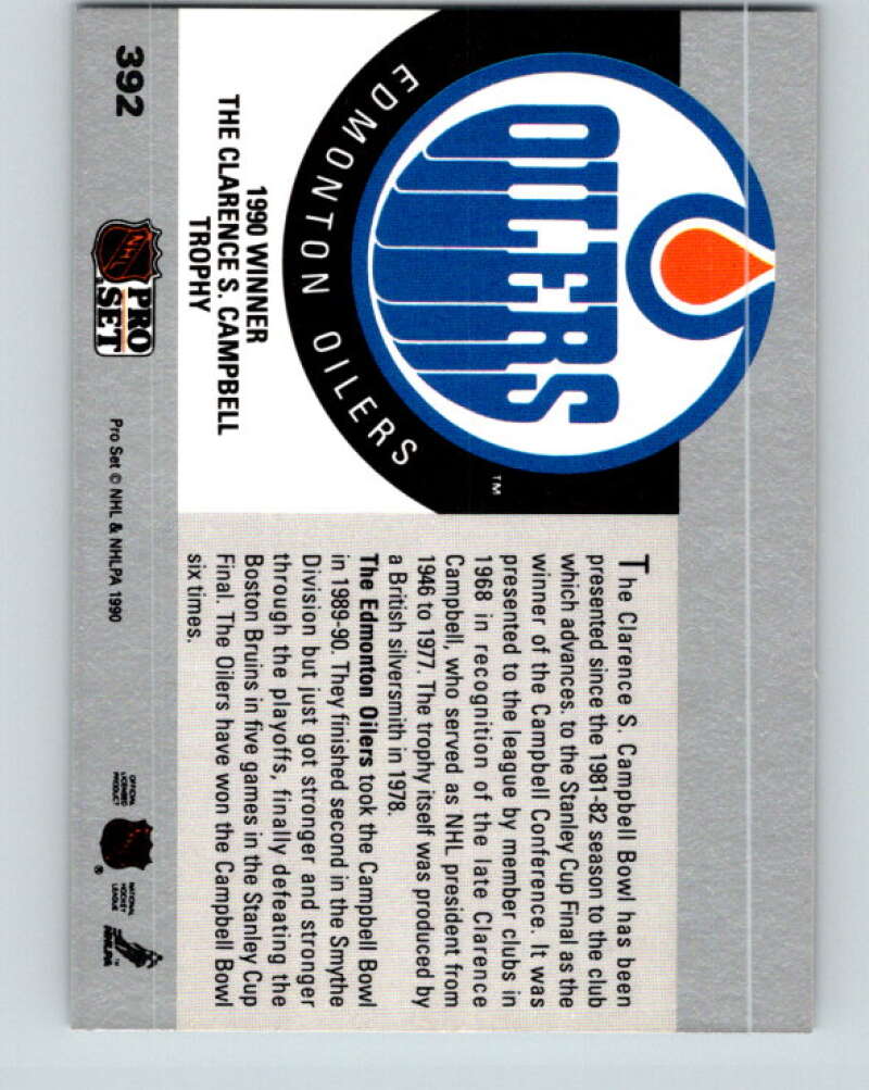 1990-91 Pro Set #392 Edmonton Oilers Mint