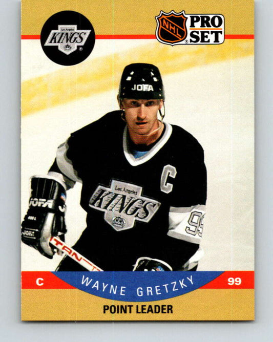 1990-91 Pro Set #394 Wayne Gretzky LL Mint Los Angeles Kings