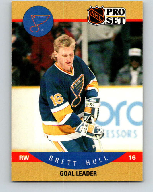 1990-91 Pro Set #395 Brett Hull UER LL Mint St. Louis Blues