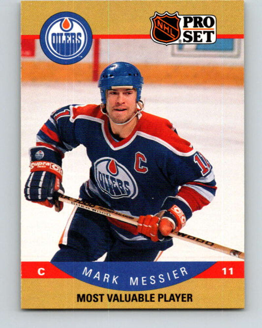 1990-91 Pro Set #397 Mark Messier MVP Mint Edmonton Oilers
