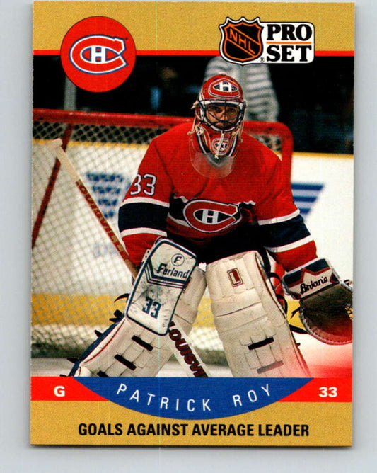 1990-91 Pro Set #399 Patrick Roy LL Mint Montreal Canadiens
