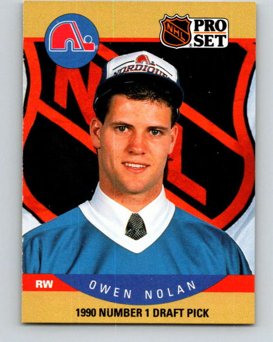 1990-91 Pro Set #401 Owen Nolan Mint RC Rookie Quebec Nordiques