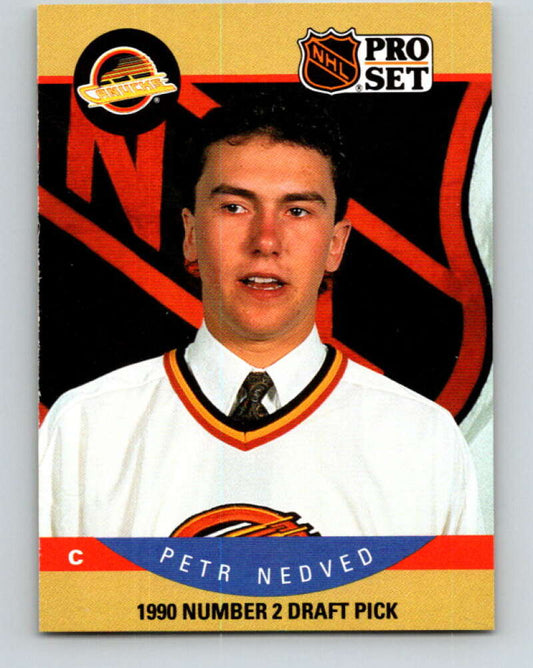 1990-91 Pro Set #402 Petr Nedved Mint RC Rookie Vancouver Canucks
