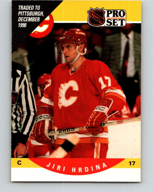 1990-91 Pro Set #421 Jiri Hrdina Mint Calgary Flames