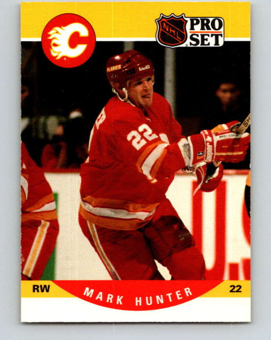 1990-91 Pro Set #422 Mark Hunter Mint Calgary Flames