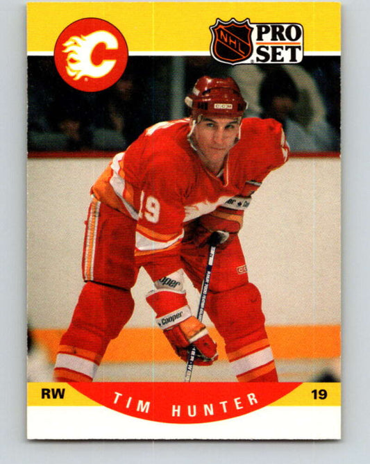 1990-91 Pro Set #423 Tim Hunter Mint RC Rookie Calgary Flames