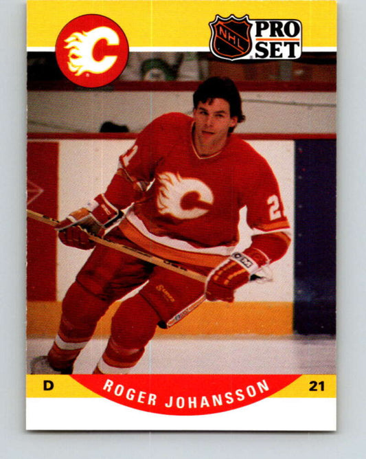 1990-91 Pro Set #424 Roger Johansson Mint Calgary Flames