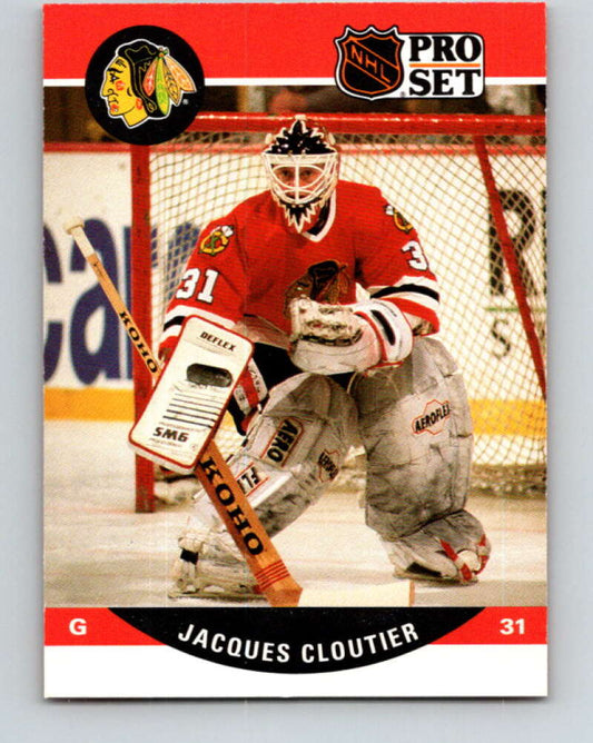 1990-91 Pro Set #428 Jacques Cloutier Mint Chicago Blackhawks