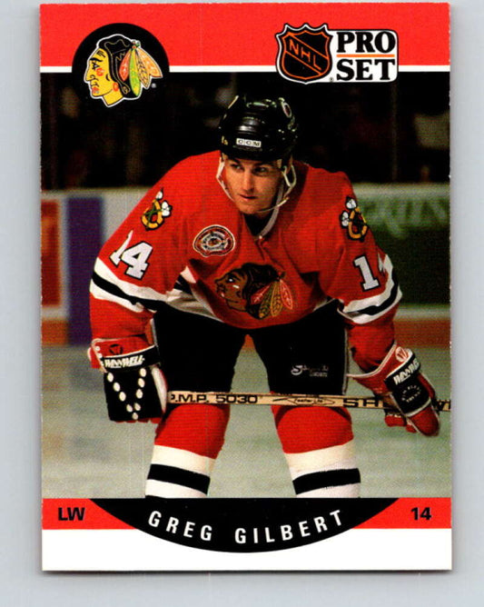 1990-91 Pro Set #429 Greg Gilbert Mint Chicago Blackhawks