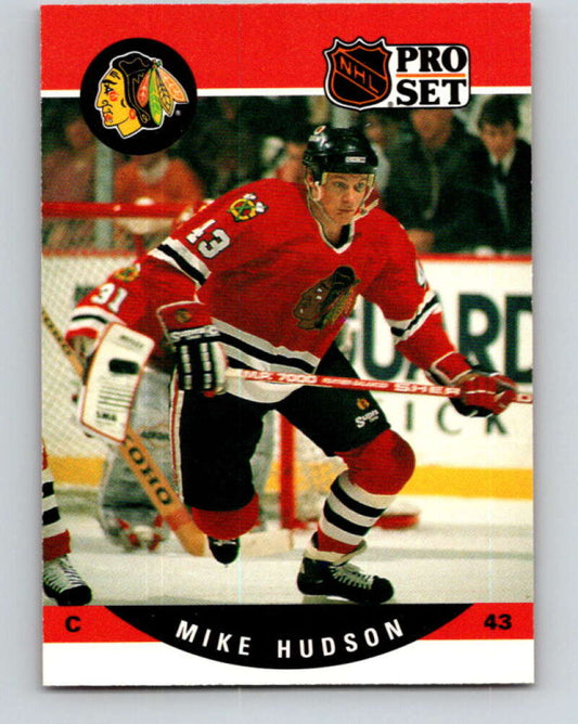 1990-91 Pro Set #431 Mike Hudson Mint Chicago Blackhawks