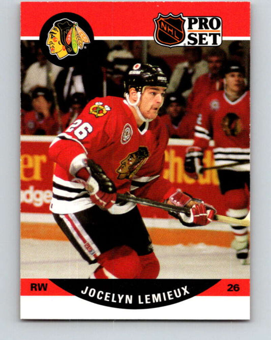 1990-91 Pro Set #432 Jocelyn Lemieux Mint Chicago Blackhawks