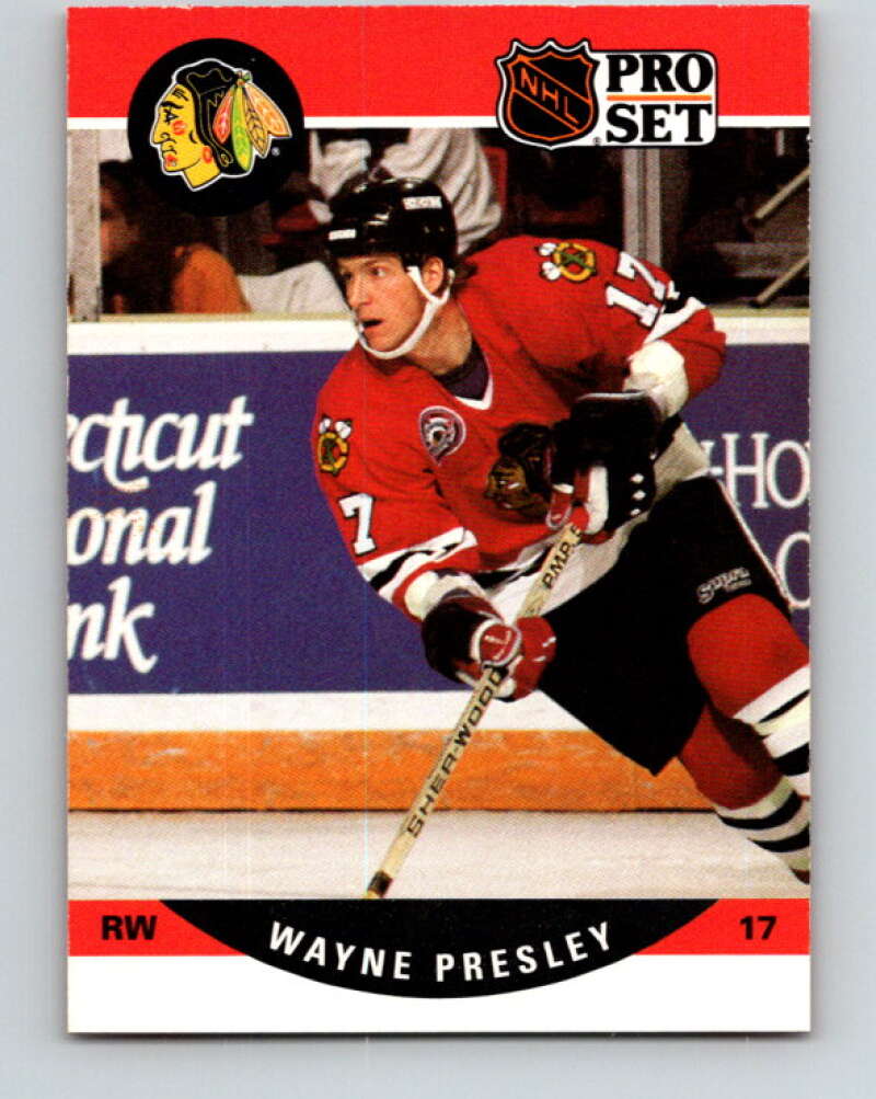 1990-91 Pro Set #434 Wayne Presley Mint Chicago Blackhawks