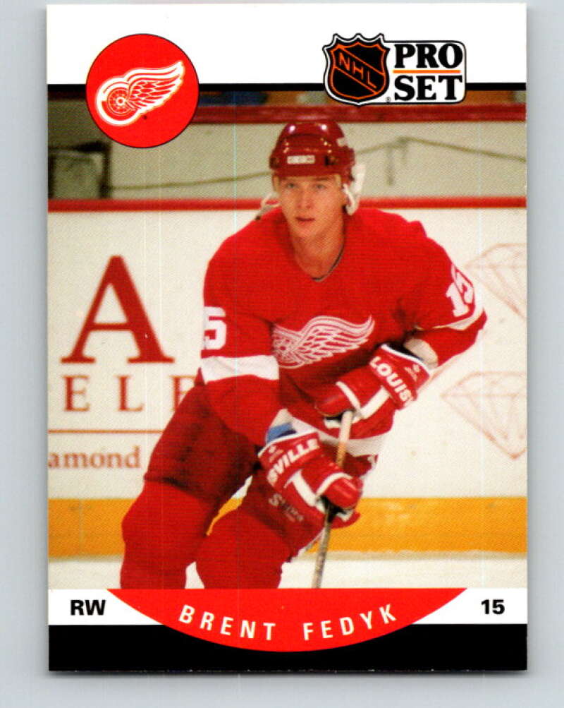 1990-91 Pro Set #435 Brent Fedyk Mint RC Rookie Detroit Red Wings