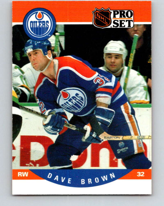 1990-91 Pro Set #440 Dave Brown Mint RC Rookie Edmonton Oilers