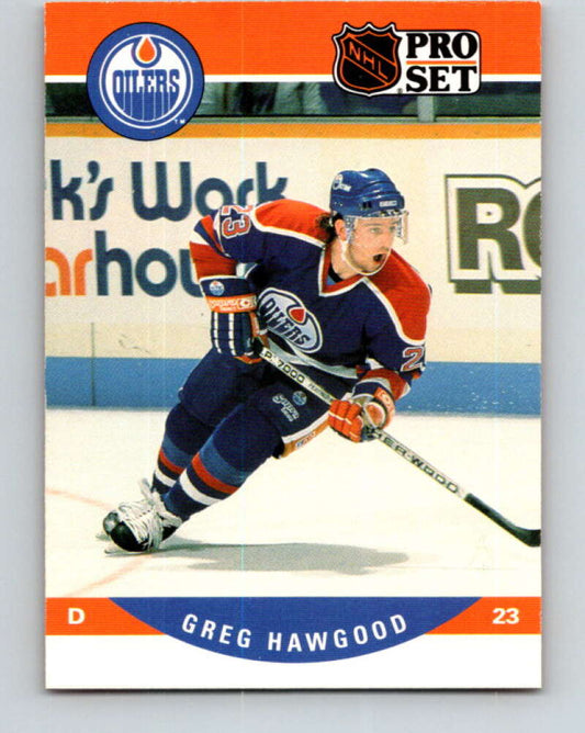 1990-91 Pro Set #442 Greg Hawgood Mint Edmonton Oilers