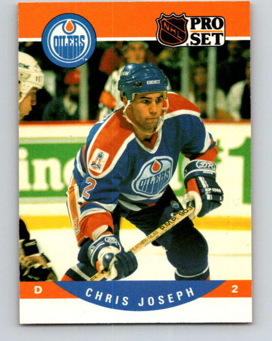 1990-91 Pro Set #443 Chris Joseph Mint RC Rookie Edmonton Oilers
