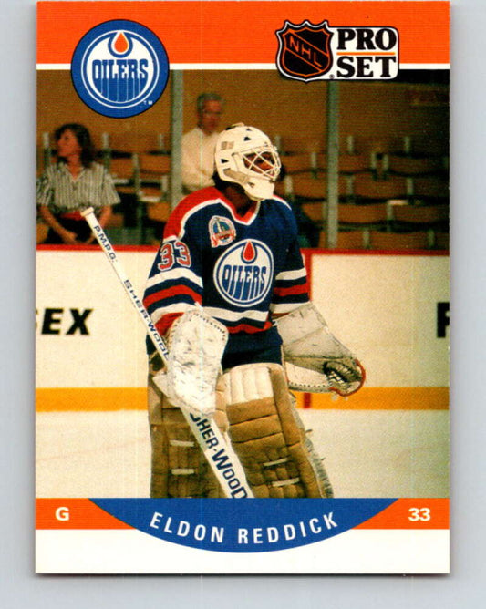 1990-91 Pro Set #445 Eldon Reddick Mint Edmonton Oilers