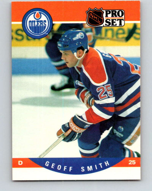 1990-91 Pro Set #446 Geoff Smith Mint Edmonton Oilers