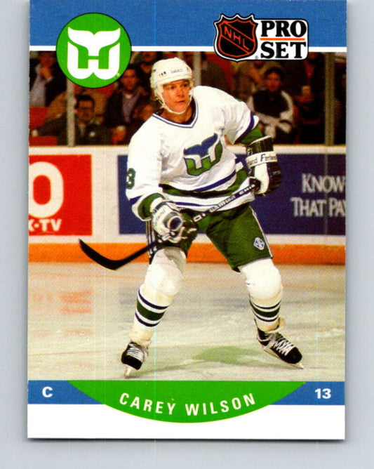 1990-91 Pro Set #453 Carey Wilson Mint Hartford Whalers