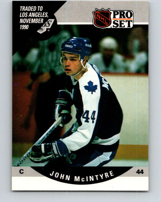 1990-91 Pro Set #457 John McIntyre Mint Los Angeles Kings