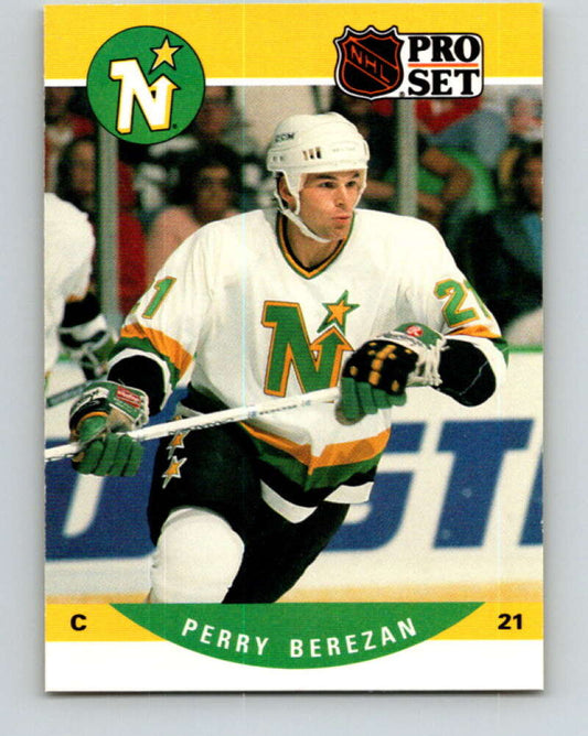 1990-91 Pro Set #459 Perry Berezan Mint Minnesota North Stars