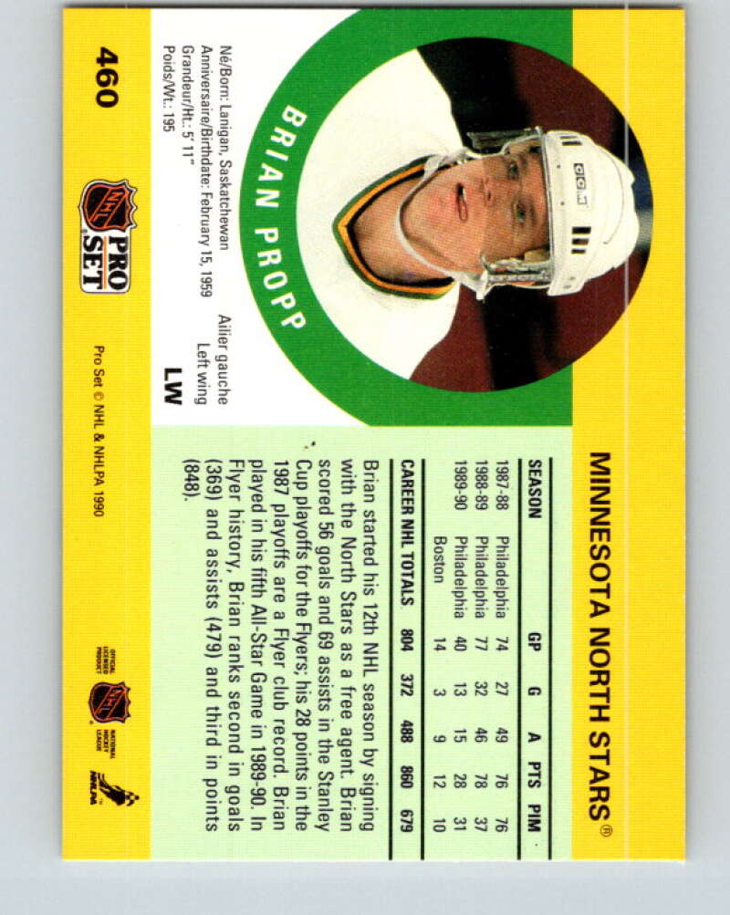 1990-91 Pro Set #460 Brian Propp Mint Minnesota North Stars