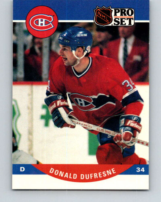 1990-91 Pro Set #469 Donald Dufresne Mint Montreal Canadiens