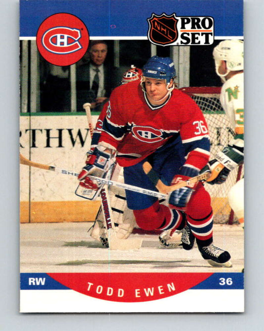 1990-91 Pro Set #470 Todd Ewen Mint Montreal Canadiens