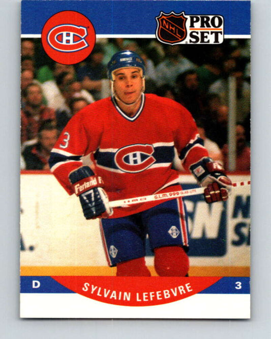 1990-91 Pro Set #472 Sylvain Lefebvre Mint Montreal Canadiens