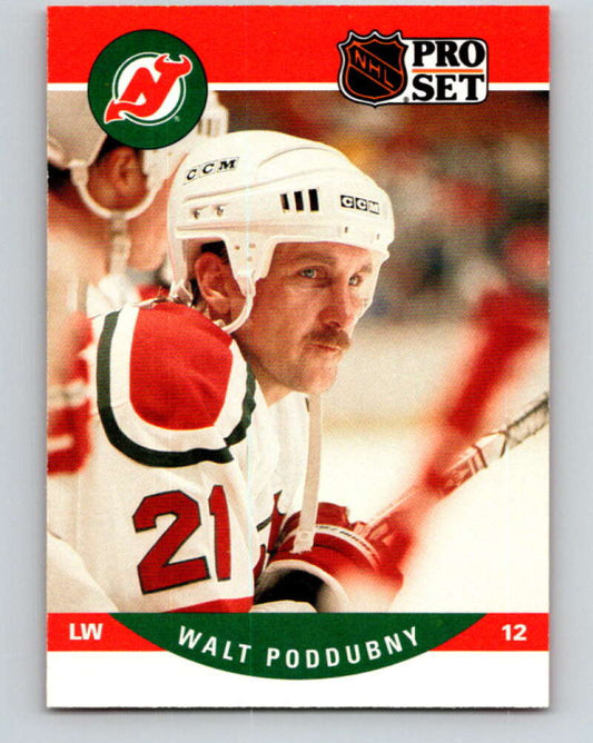 1990-91 Pro Set #479 Walt Poddubny Mint New Jersey Devils