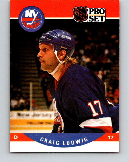 1990-91 Pro Set #484 Craig Ludwig Mint New York Islanders