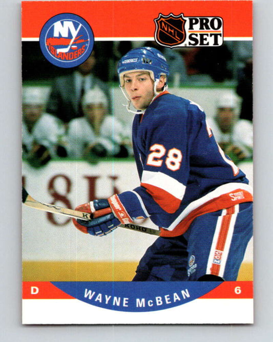 1990-91 Pro Set #485 Wayne McBean Mint New York Islanders