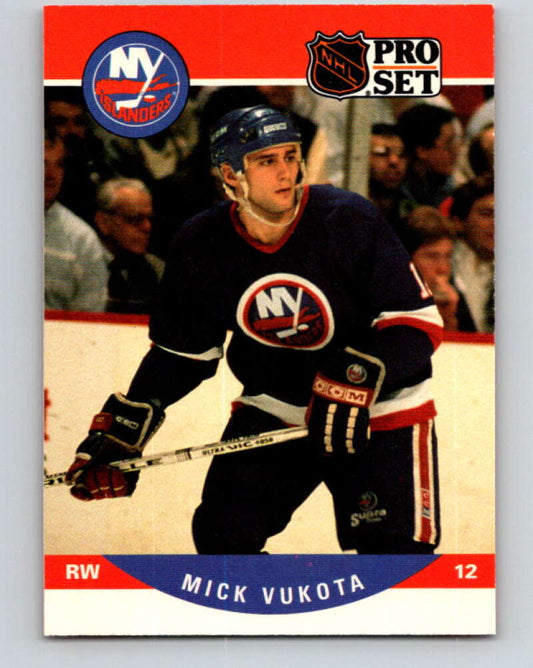 1990-91 Pro Set #488 Mick Vukota Mint New York Islanders