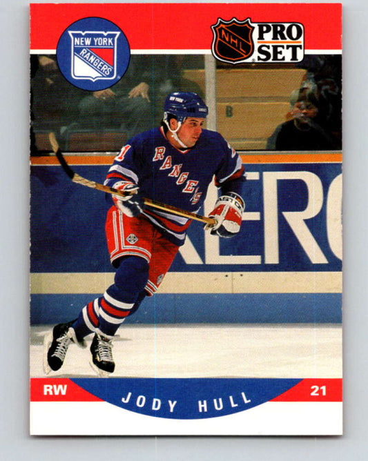 1990-91 Pro Set #490 Jody Hull Mint New York Rangers