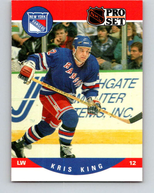 1990-91 Pro Set #491 Kris King Mint New York Rangers