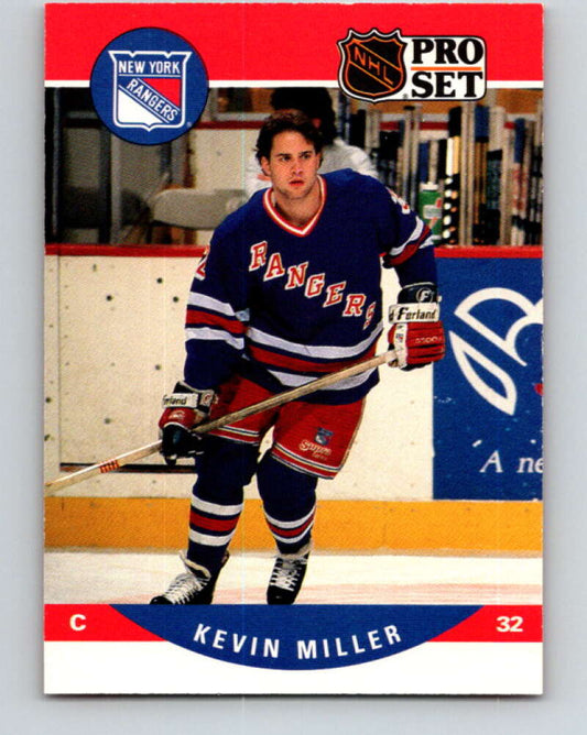 1990-91 Pro Set #493 Kevin Miller Mint RC Rookie Rangers