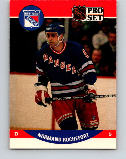 1990-91 Pro Set #494 Normand Rochefort Mint New York Rangers