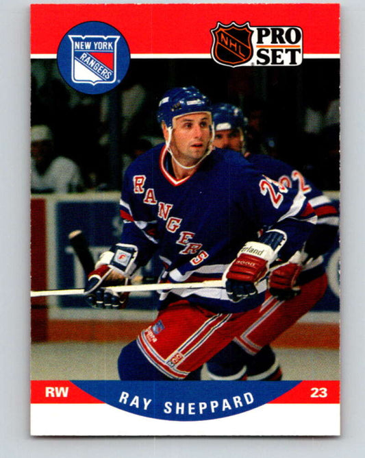1990-91 Pro Set #496 Ray Sheppard Mint New York Rangers