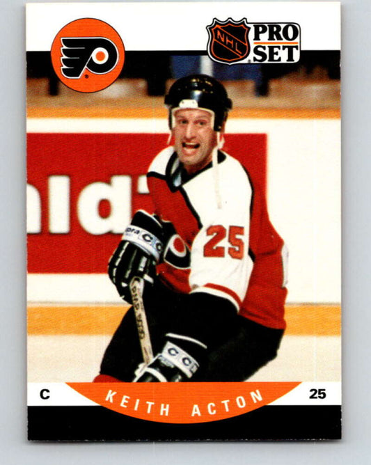 1990-91 Pro Set #497 Keith Acton Mint Philadelphia Flyers