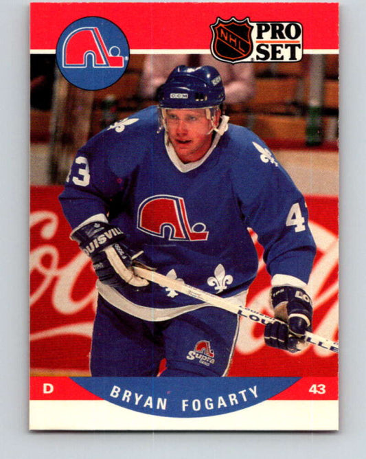 1990-91 Pro Set #515 Bryan Fogarty Mint Quebec Nordiques