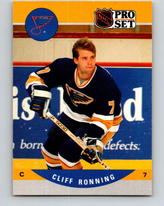 1990-91 Pro Set #526 Cliff Ronning Mint St. Louis Blues