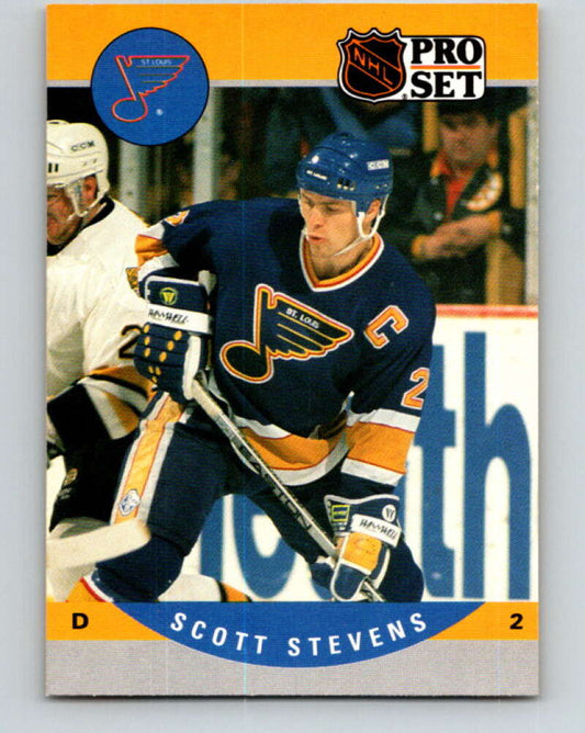 1990-91 Pro Set #528 Scott Stevens Mint St. Louis Blues