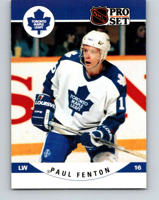 1990-91 Pro Set #533 Paul Fenton Mint Toronto Maple Leafs