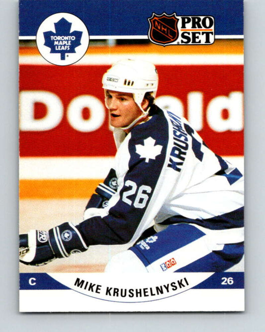 1990-91 Pro Set #537 Mike Krushelnyski Mint Toronto Maple Leafs