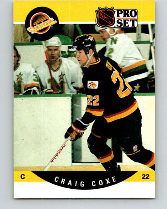 1990-91 Pro Set #544 Craig Coxe Mint Vancouver Canucks