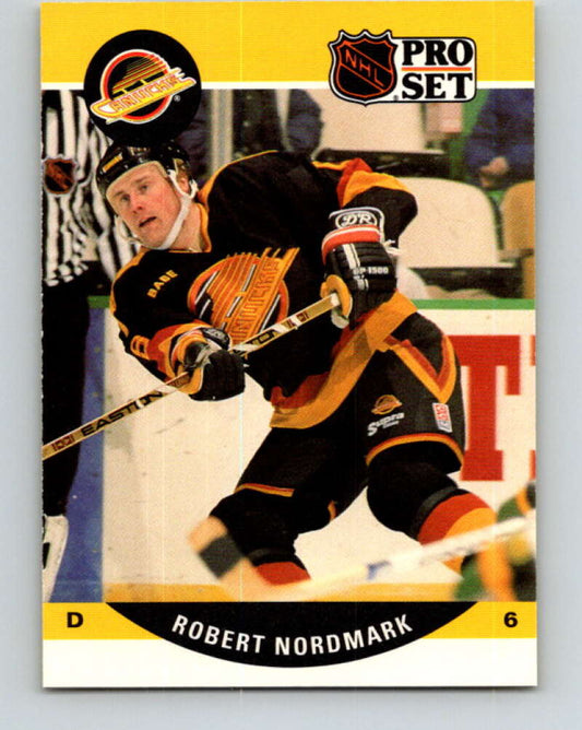 1990-91 Pro Set #547 Robert Nordmark Mint Vancouver Canucks