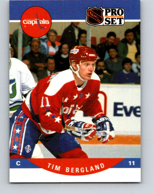 1990-91 Pro Set #550 Tim Bergland Mint Washington Capitals