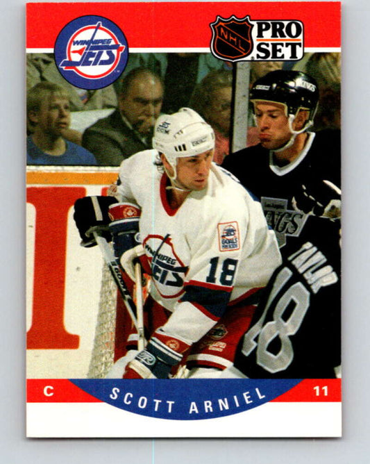 1990-91 Pro Set #557 Scott Arniel Mint Winnipeg Jets