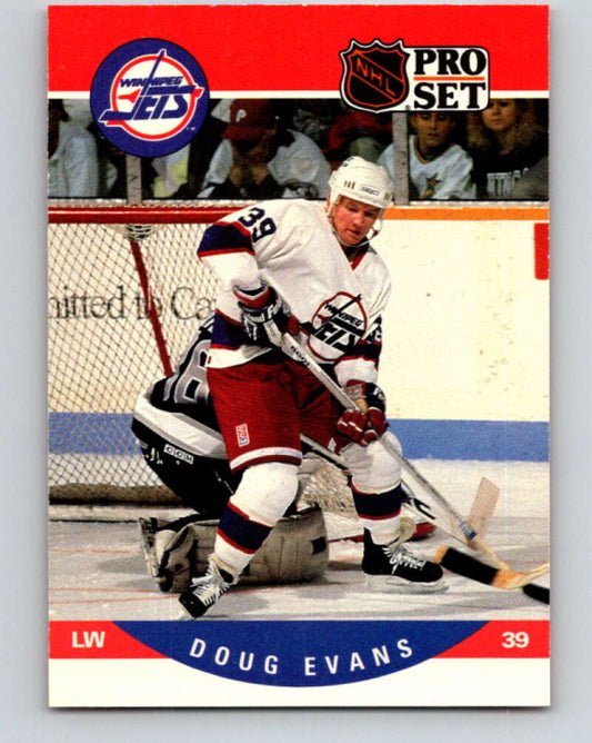 1990-91 Pro Set #561 Doug Evans Mint Winnipeg Jets
