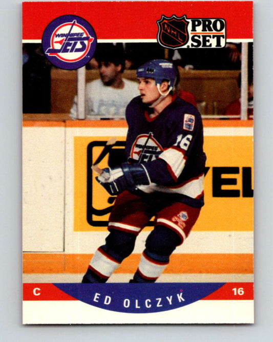 1990-91 Pro Set #563 Ed Olczyk Mint Winnipeg Jets